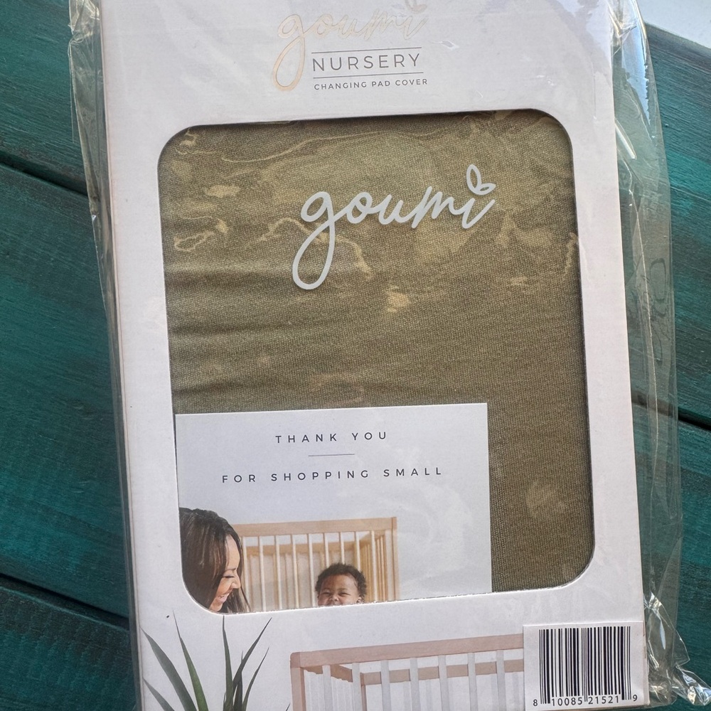 Goumi Olive Green Changing Pad Cover
